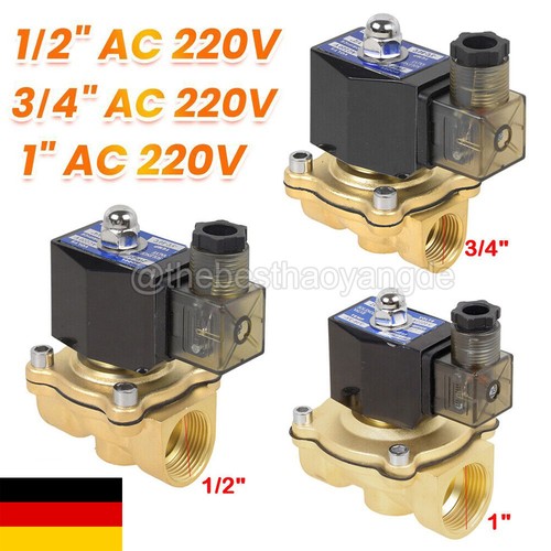 Magnetventil messing 1 2 - magnetventil, 1/2"