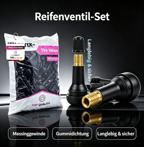 100x gummiventile t413 - gummiventile,